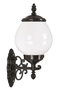 Opviq Lámpara de Pared Exterior Negro y Blanco BAP-68194-BSY-OP